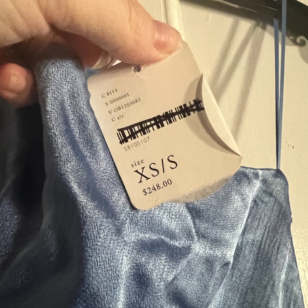 NWT Bec and Bridge DELPHINE ASYM MIDI DRESS - CORNFLOWER - Picture 5 of 5